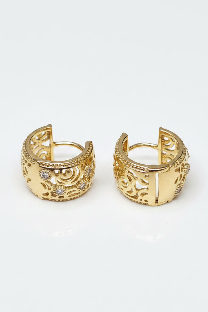 Earrings Gold Plated 14k