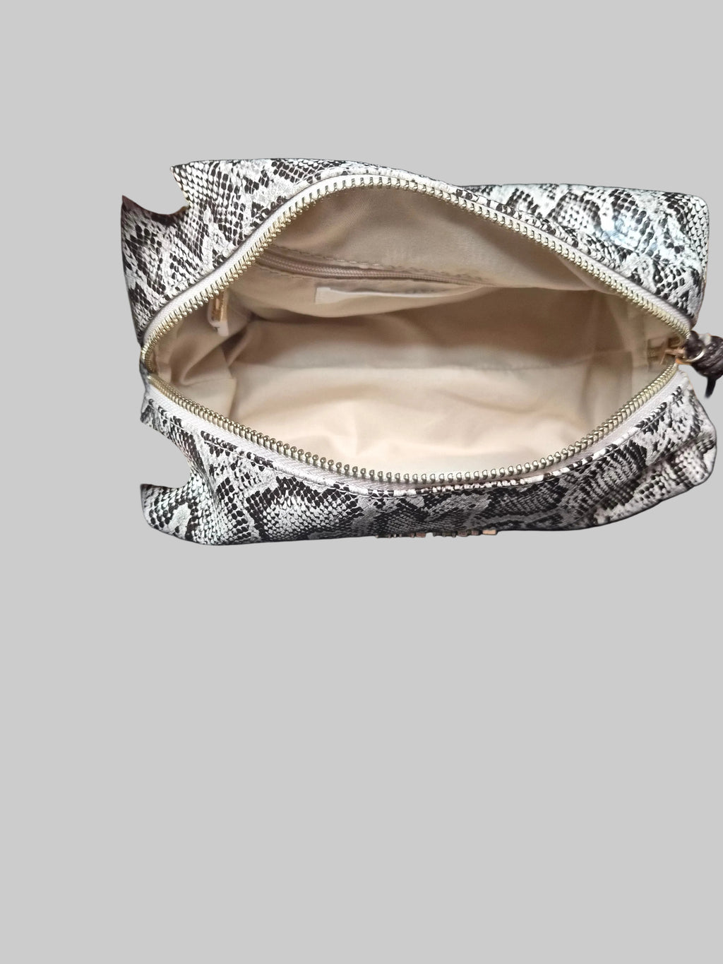 Cosmetic Bag Brown with Beige