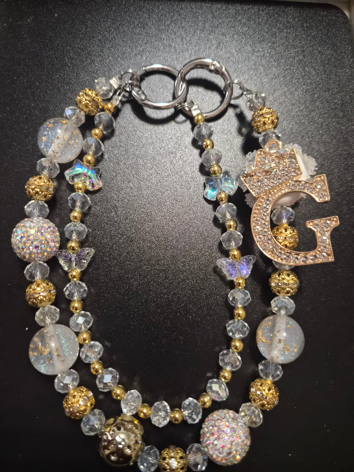 Phone Chain Wrislet with the Letter G